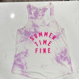Victoria's Secret Lavender Tie-Dye Top